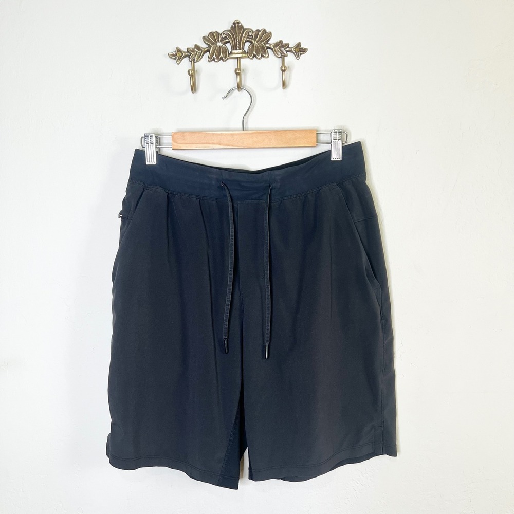 Lululemon THE Short 9 Inch Liner Black Mens Size M Athletic Training Gym LM7A98S